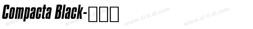 Compacta Black字体转换